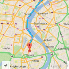 Google Maps iOS, Map View